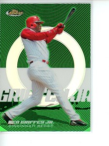 Ken Griffey Jr. Reds 2005 Topps Finest Green Refractor #66 #/199 Rare!