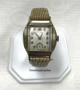 a261 Vintage Benrus Swiss 15J 10k Rolled Gold Mechanical Wrist Watch - Picture 1 of 5