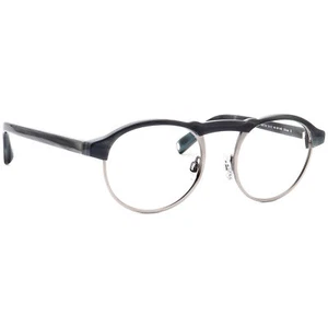 Warby Parker Sunglasses FrameOnly Bates 3175 Striped Pacific/Gunmetal Round 46mm - Picture 1 of 6