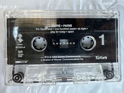 The Cure Paris Cassette 1993 Elektra Fiction Tested Live Album Foto 1 de 2