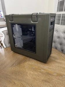 Corsair C70 Vengeance Military Green Case with Original Fans Olive Drab RARE - Picture 1 of 12