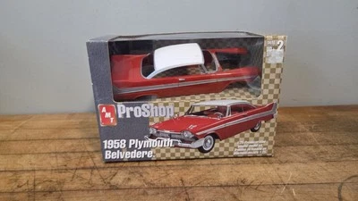 AMT Pro Shop 1/25 Scale 1958 Plymouth Belvedere Red/White Christine Model Kit - Image 1 of 4
