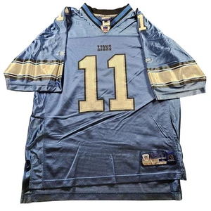 Detroit Lions Football Trikot Herren Large blau silber NFL Roy Williams Reebok #11 - Bild 1 von 14