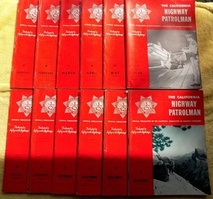 The California Highway Patrol Magazine - Lot of 12 Issues From 1966 - Bild 1 von 4