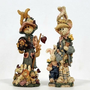 Boyds Bears 7,5" Flora & Amelia die Gärtner UND Nana McHare & Peapod Figuren - Bild 1 von 20