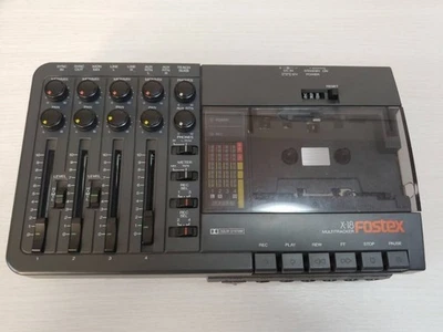 Fostex X-18 4-Track Multitrack Cassette Recorder Portable MTR Black Junk - Image 1 of 4