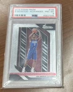 2018-19 Prizm Rookie #184 Shai Gilgeous-Alexander PSA 8 OKC Thunder MVP - Bild 1 von 2