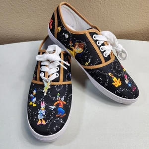 Bradford Exchange Disney Womens |8| Wearable Work of Art Lace Up Shoes - Picture 1 of 11