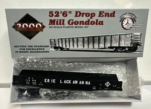 Kit de coche góndola Proto 2000 escala HO EL Erir Lackawanna 52'6" Drop End #11489 - Imagen 1 de 4