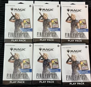 Magic The Gathering Final Fantasy Play Pack con 3 Paquetes y Promo SELLADO NUEVO x6 Caja - Imagen 1 de 3