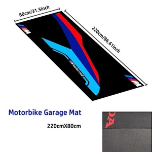 Garage Mat Fit for BMW S1000RR S1000R S1000XR M1000RR M1000R Carpet M Series - Picture 1 of 4