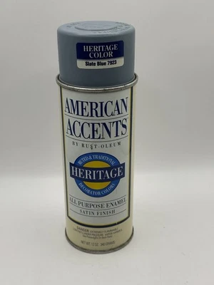 1991 American Accents Rustoleum Heritage Spray Paint Vintage SLATE BLUE 7923 - Image 1 of 4