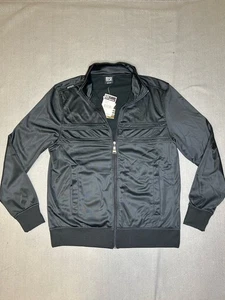 Vintage Enyce Jacke Herren Large schwarz Trainingsanzug durchgehender Reißverschluss Hip Hop Neu mit Etikett - Bild 1 von 4