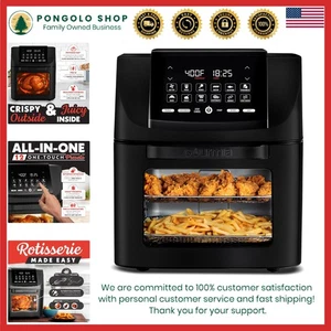 Horno tostador freidora de aire 4 en 1 de acero inoxidable con accesorios aptos para lavavajillas - Imagen 1 de 10