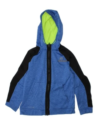 RUSSELL ATHLETIC Boys Zip Hoodie Sweater 10-11 Years Large Blue BU06 - Image 1 of 3