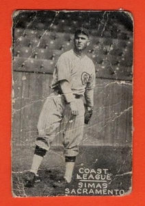 1931 Zee-Nut #NNO Bill Simas P Poor (see photos) Sacramento Senators #34078 - Picture 1 of 2
