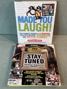 Book w DVD Bundle Made you Laugh Comedy Book & Stay Tuned TV Moments Book HC - Imagen 1 de 21