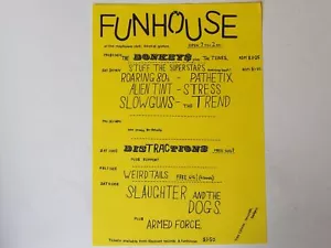 Distractions / Slaughter & the Dogs / Pathetix: 1979 Mayflower Club Handbill - Picture 1 of 3