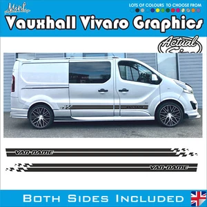 LWB Vauxhall (Opel) Vivaro Camper Seitenstreifen Abziehbilder Aufkleber Van Grafik KEINE P&P 310 - Bild 1 von 4