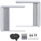 2X(Window Air Conditioner Side Panels with Frame, Room AC Accordion Filler4032