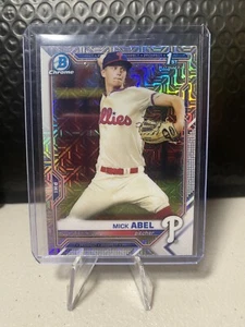 Mick Abel 2021 Bowman Chrome Prospect 1st Mojo Refractor #BCP-42 RC Phillies - Picture 1 of 2