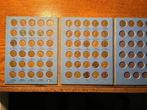 (51) coin set COMPLETE Wheat 1941 - 1958 PSD plus (10) memorials older PSD order Cover