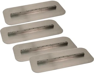SupremeEquip Power Trowel 36" Flat-Finish Round Corners Blades 6" x 14" 4 Pack - Picture 1 of 1