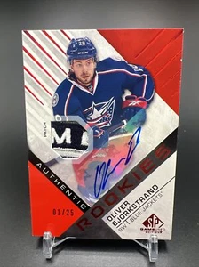 Oliver Bjorkstrand 2016-17 SPGU Red Spectrum Auto SICK PATCH! 1ST PRINT 1/25 - Picture 1 of 7