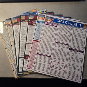 Quick Study Academic BarCharts - Lot of 7 - Calculus,Business,Accounting - Picture 1 of 8