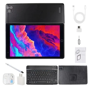 8 Inch Kids Tablet Android 10 Ten Core Computer PC GPS Wifi Bundle Keyboard - Picture 1 of 17