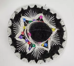 Miniature Sombrero Handmade, Colorful 6" x 6" x 2.5" Made in Mexico - Picture 1 of 2