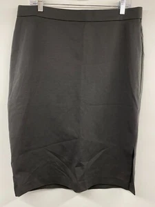 Eileen Fisher Women's Size L Midi Pencil/Straight Skirt Gray Elastic Waist - Picture 1 of 6