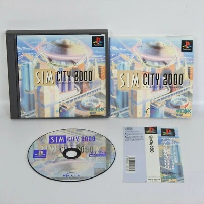 PS1 SIM CITY 2000 Spine * Playstation For JP System p1 - Image 1 of 2
