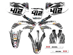 2005-2007 CRF 450 R MERICA Grey Senge Graphics Kit Compatible with Honda - Picture 1 of 10