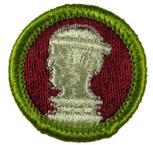 Sculpture Current Plastic Back Merit Badge [MB-853] - Picture 1 of 1