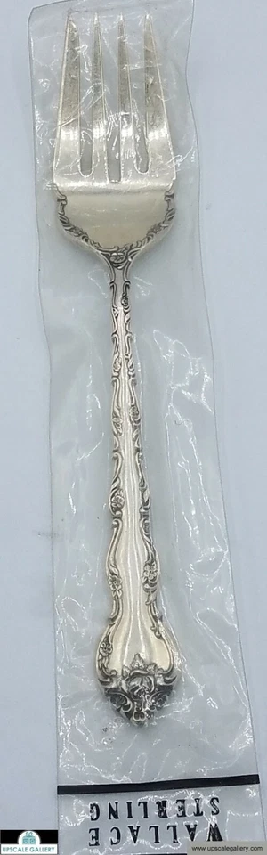 Tenedor para ensaladas Wallace Feliciana de plata de ley 6,25" *NUEVO* Foto 1 de 1