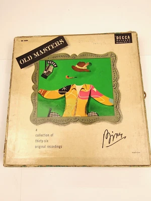 Rare Bing Crosby 9 Record Boxed Set 45's Booklet 36 Songs ED-1800 Old Masters - Image 1 of 4