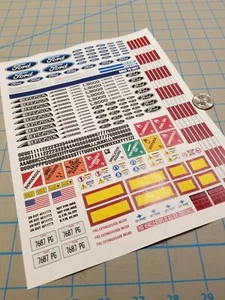 New Ford Trucks Scale Semi Aeromax Tractor Decals for 1:12/1:14/16 RC Vehicles - Picture 1 of 2