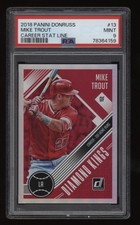 2018 Mike Trout PSA 9 Panini Donruss Career Stat Line #080/201 *NICE* Invest NOW