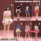 JIAOU DOLL 1/6 JO23X-10 Student Girl Uniform Top Short Skirt Fit 12'' PH Figure
