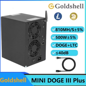 Neu Goldshell Mini DOGE III Plus LTC&Doge Miner 810MH/S 500W LTC&Doge Coin Miner - Bild 1 von 6