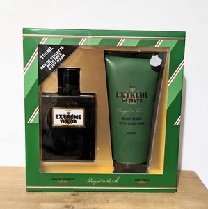 Next Extreme Vetiver 100ml Aftershave + 200ml Body Wash Mens Green Discontinued - Picture 1 of 2