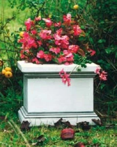 Blumenkübel (S568) Pflanzkorb Pflanzschale Blumentopf Dekoration Steinguss 27 cm - Bild 1 von 1
