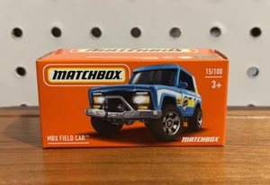 2022 Matchbox POWER GRABS 15/100 blue MBX FIELD CAR international scout LADA - Picture 1 of 6
