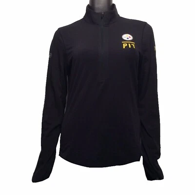 Pittsburgh Steelers Under Armour NFL Combine M 1/4 Zip Pullover Shirt $60 - Image 1 of 4