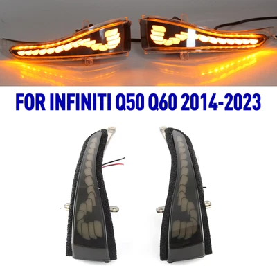 LED Mirror Sequential Signal Light & Fog Light for Infiniti Q50 Q60 2014-2023QNA - Изображение 1 из 4