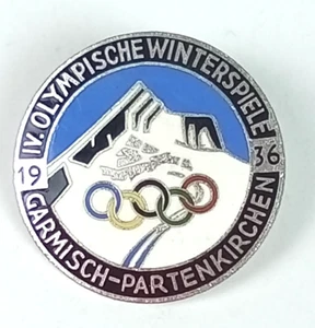 Iv Juegos Olímpicos de Invierno Garmisch 1936 Pinback Button - Imagen 1 de 4