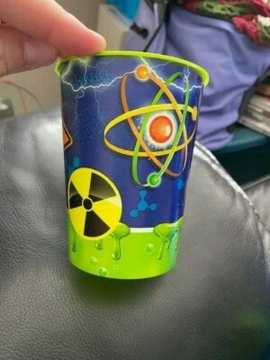 Mad Scientist Big Bang Science Kids Birthday Party Favor 16 oz. Plastic Cup New! - Image 1 of 2