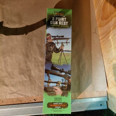 Primos 2 Point Gun Rest #65808 for Trigger Sticks 1/4"-20 Tripod Mount - Image 1 of 3