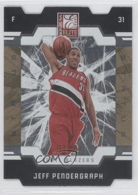 2009-10 Donruss Elite Gold Status Die-Cut /24 Jeff Pendergraph #188 Rookie RC - Image 1 of 2